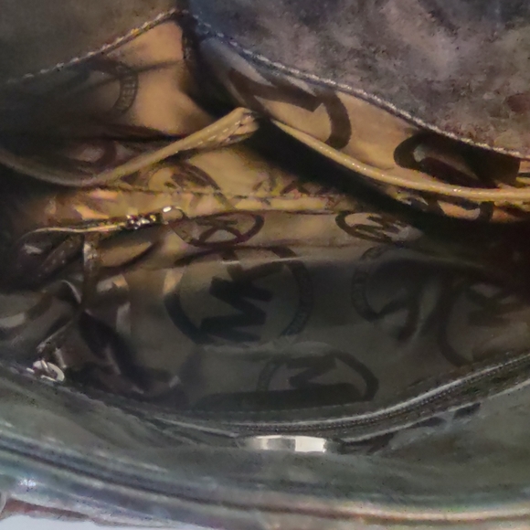 Michael Kors Metallic Gray Purse - Picture 10 of 10